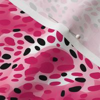 Pink, Black & White Abstract Dots - small