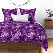 Purple, Black & White Abstract Dots - large