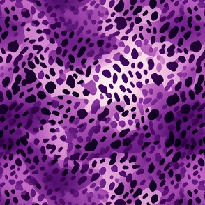 Purple, Black & White Abstract Dots - large