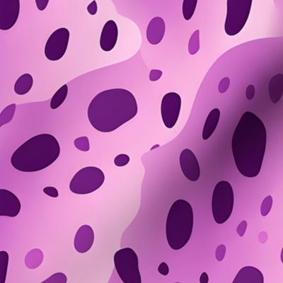 Purple on Purple Abstract Dots - large
