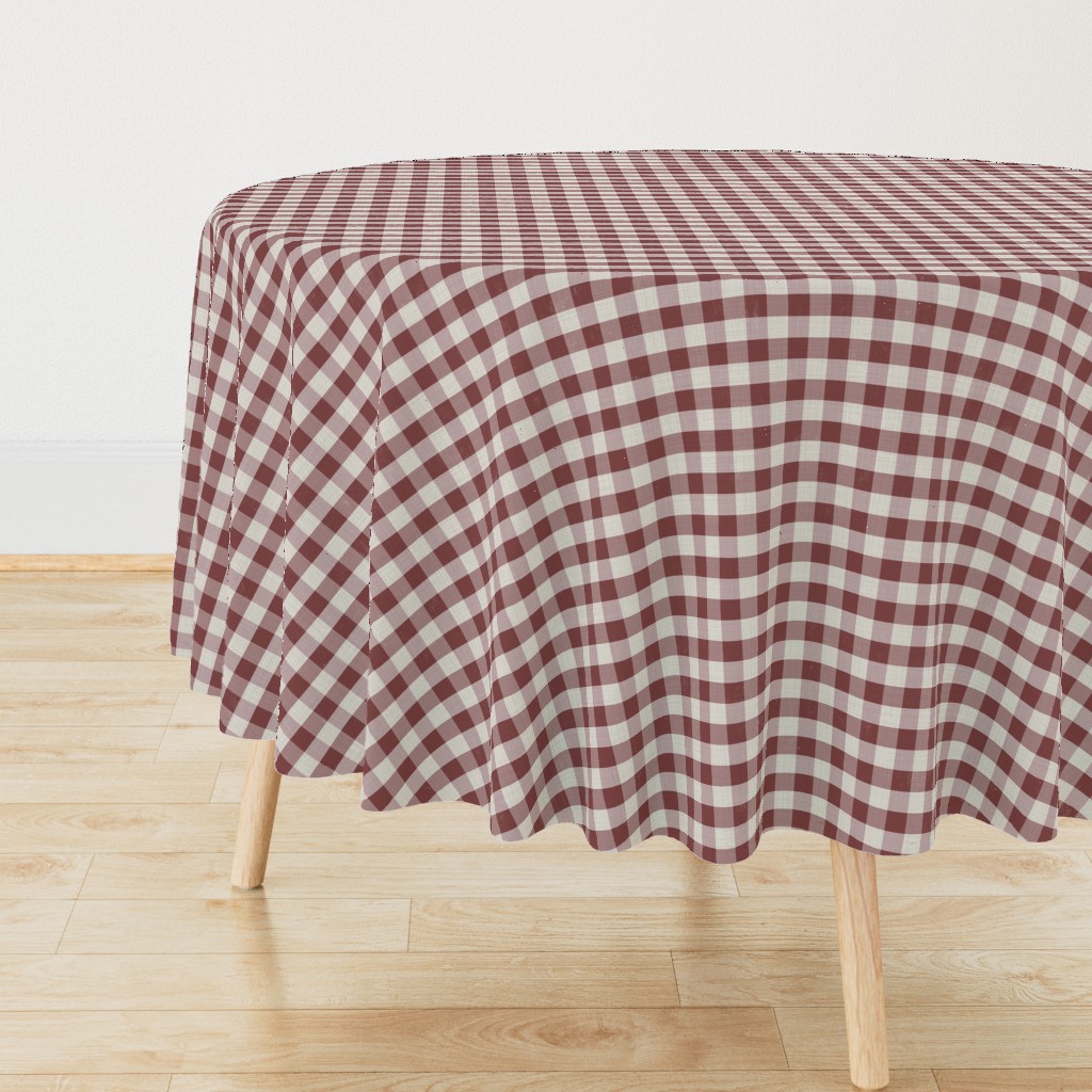 gingham - rosewood