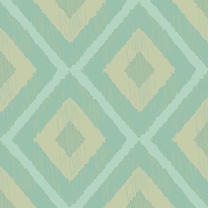 Diamond Bargello-Soft Blue Greens-Tranquil Palette