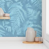 Serene Cyanotype Ferns