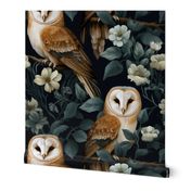 floral barn owl 
