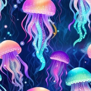 Large Scale jellyfish rainbow