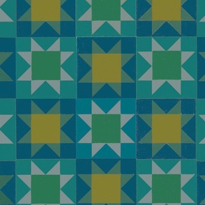 Cozy Quilt (Blue/Green)