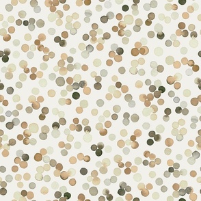 Confetti dots watercolor Neutral Beige RestfulNeutralsWallpaper