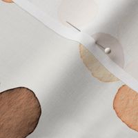 Watercolor dots - Modern dots - Rust Brown - Jumbo Large - MetallicWallpaperModern Wallpaper