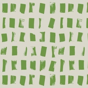 Hand Drawn Check Pattern - Green 