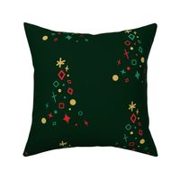 Oversized Starry Christmas Tree Pattern 1 - Evergreen