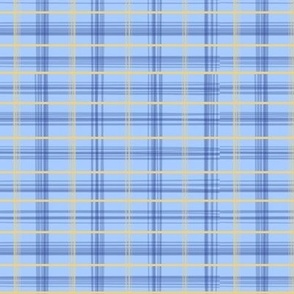 Blue Gold Plaid