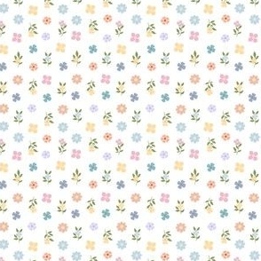 Soft floral pattern/ white background 