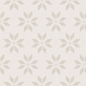 Christmas star - linen