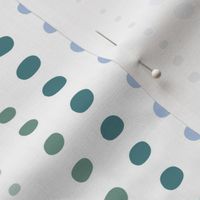 dots waves - blues and greens (V) - abstract coastal dots wallpaper