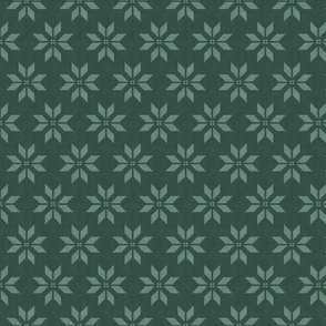 Christmas star - dark sage green - small