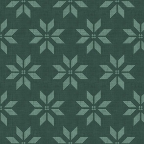 Christmas star - dark sage green 
