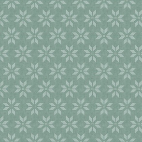 Christmas star - light sage green - small