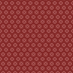 Christmas star - maroon - mini