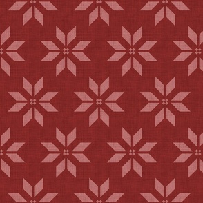 Christmas star - maroon