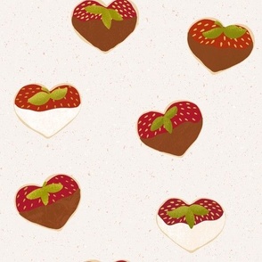 Valentines Chocolate Strawberry Hearts