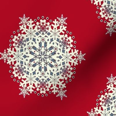 Snowflake Nordic Red