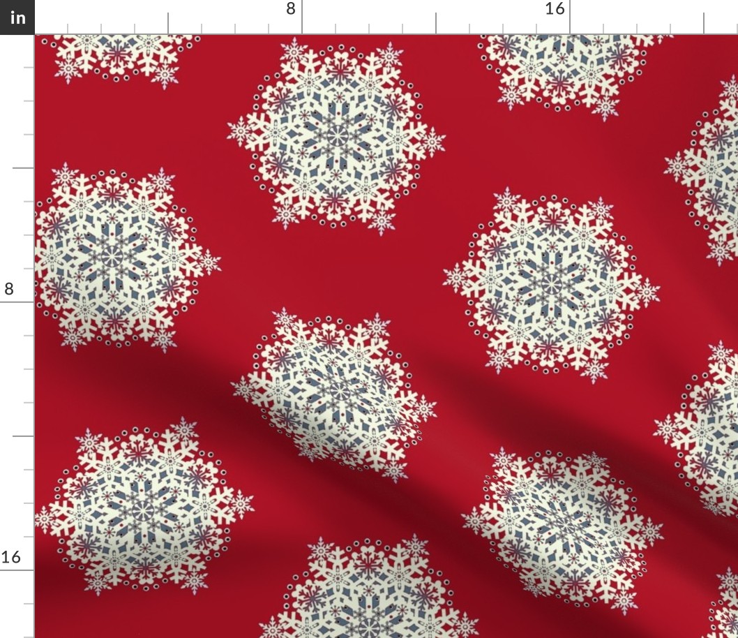 Snowflake Nordic Red