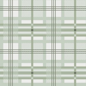 Mondrian Check Plaid - Sage Green