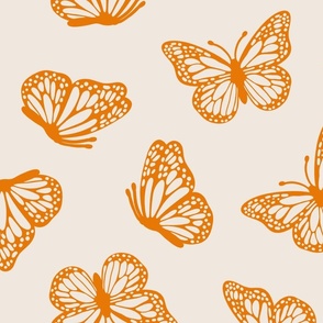 Orange Monarchs  - Large