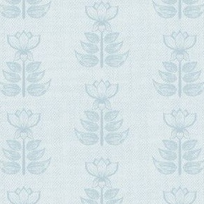 Serene Wallscapes zen design lotus flower blue sky yoga studio simple damask