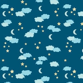 SMALL-Baby Boy Night Sky on Blue