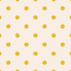 Gold Polka Dot Cream - Meowy Christmas - Angelina Maria Designs