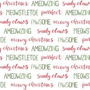 Meowy Christmas Script - Meowy Christmas - Angelina Maria Designs