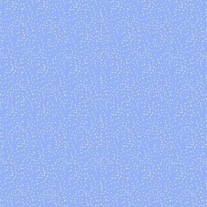 Mini scale white speckle on light cobalt blue texture for quilting fabric, patchwork, and baby