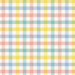 Easter Check (Small) - textured checkerboard in Spring pastels