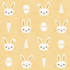 Easter Bunnies, butter yellow (Small)