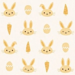 Easter Bunnies, ivory butter (Small)