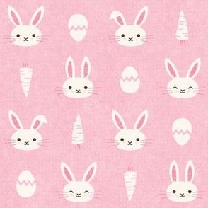 Easter Bunnies, pale pink (Small)