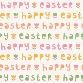 Happy Easter Greeting, ivory multi (Small)
