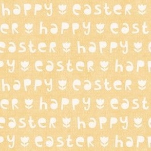 Happy Easter Greeting, butter yellow (Small)