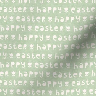 Happy Easter Greeting, mint green (Small)