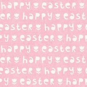 Happy Easter Greeting, pale pink (Small)