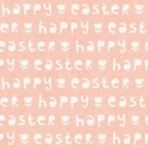 Happy Easter Greeting, pale peach (Small)
