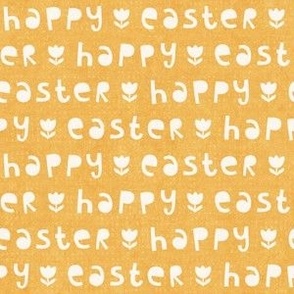 Happy Easter Greeting, yolk yellow (Small)