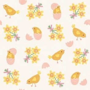 Easter Chicks, ivory yellow (Small)