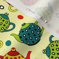 Teapot Polka Dots Small