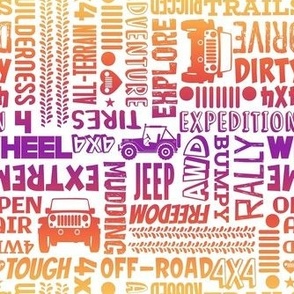 Medium Scale Jeep 4x4 Adventures Word Cloud Off Road Vehicles