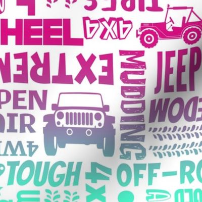 Large Scale Jeep 4x4 Adventures Word Cloud Off Road Vehicles