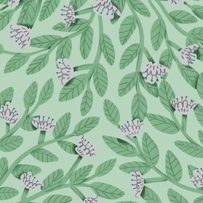 Minty - Sweet Garden - Large - Dainty Flowers Collection