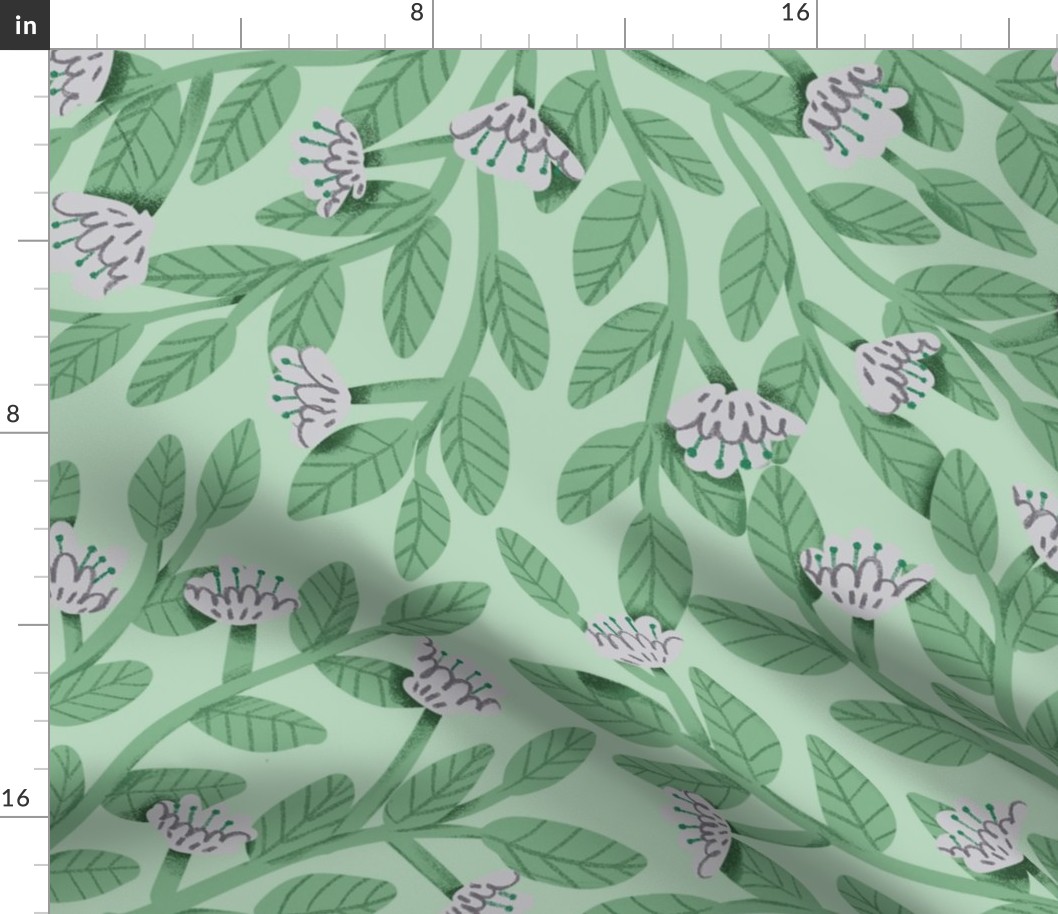 Minty - Sweet Garden - Large - Dainty Flowers Collection