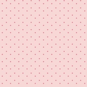Vintage Inspired Simple Polka Dot Pattern in Dark and Soft Pinks